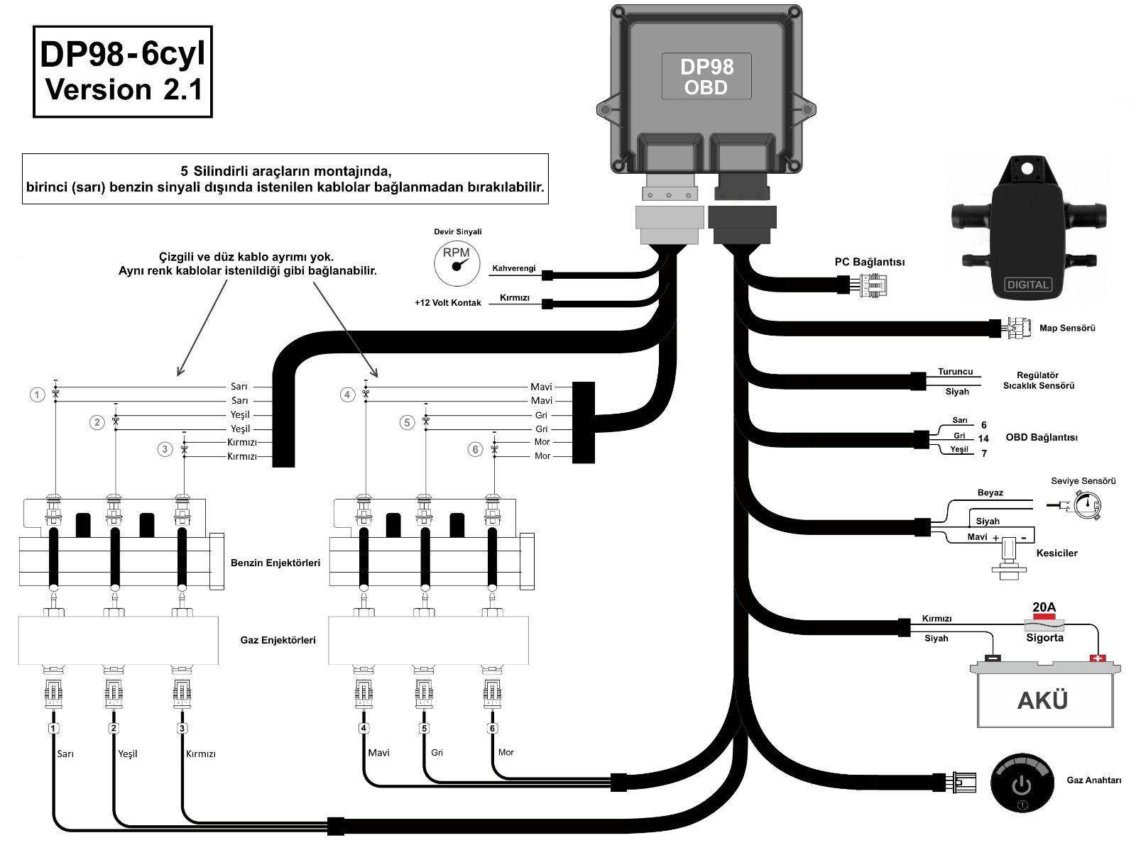DP98 6CYL Assembly Diagram